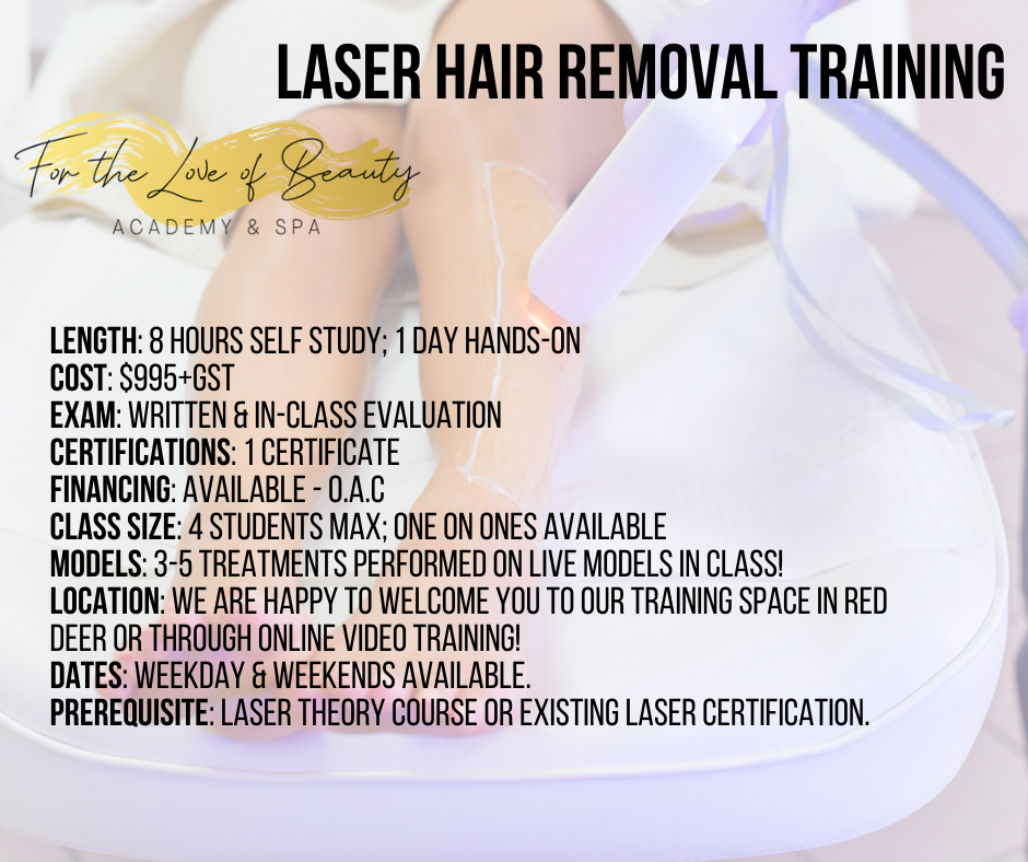 Laser Hair Removal Certification – For the Love of Beauty Academy & Spa