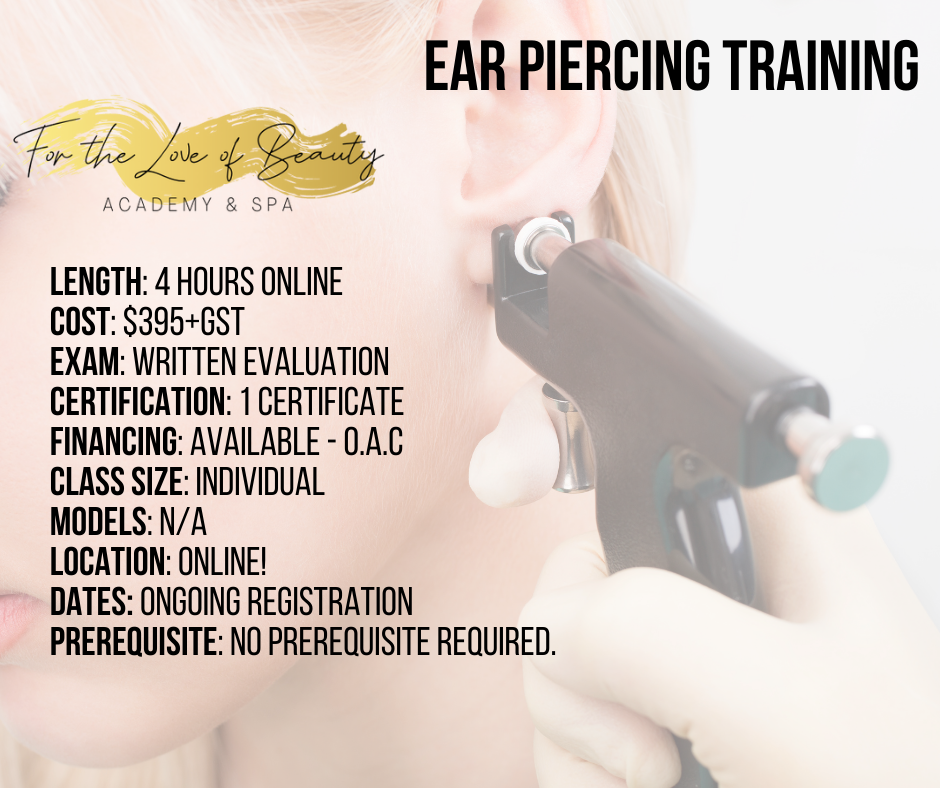 Ear Piercing Certification - Online Only