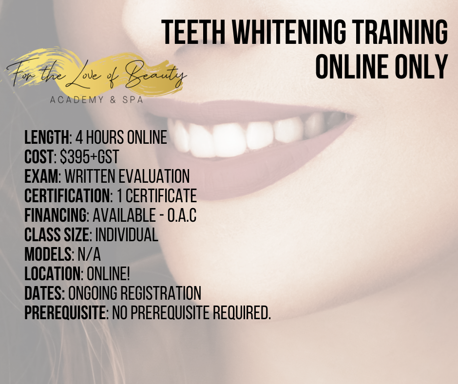 Teeth Whitening Certification - Online Only